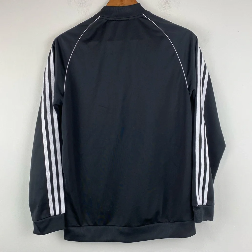 Adidas size XL Youth Black White 3-Stripes Adicolor Track Jacket